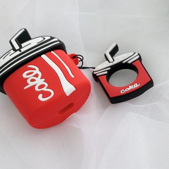 NEW Cartoon Airpods Silicone Case W/Ring Strap - Picture 6 of 7